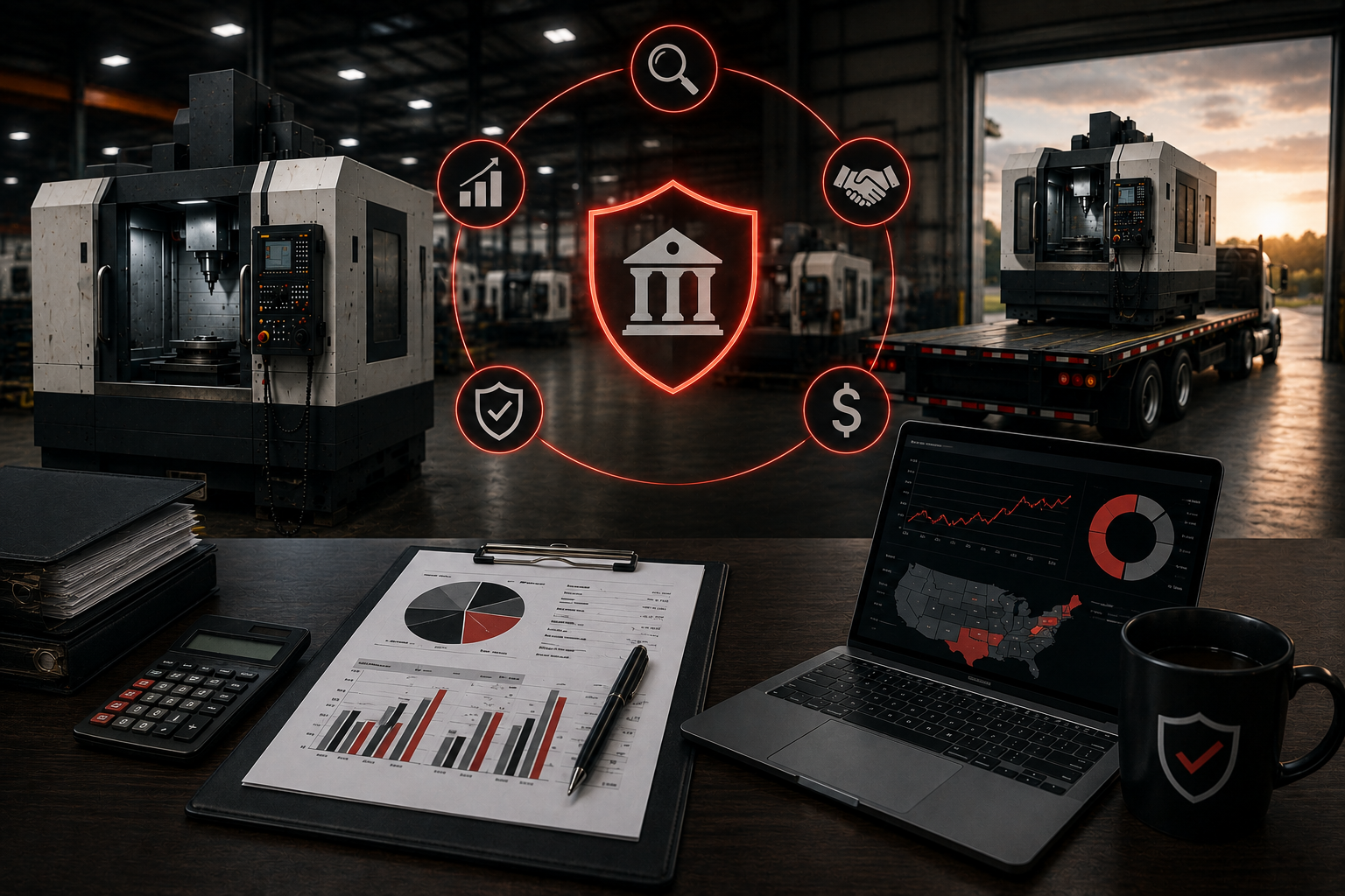 Asset-based lender protecting portfolio NOLV appraisal value while liquidating machine tool collateral