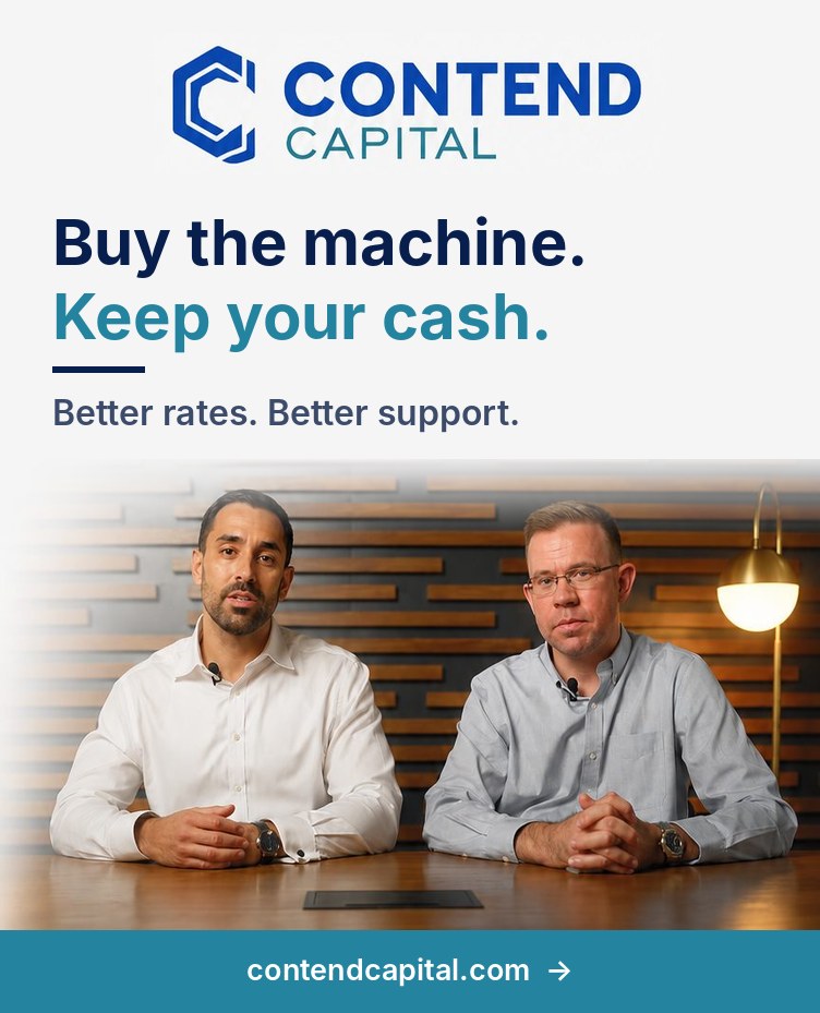 Contend Capital: Buy the machine. Keep your cash. Better rates, better support.